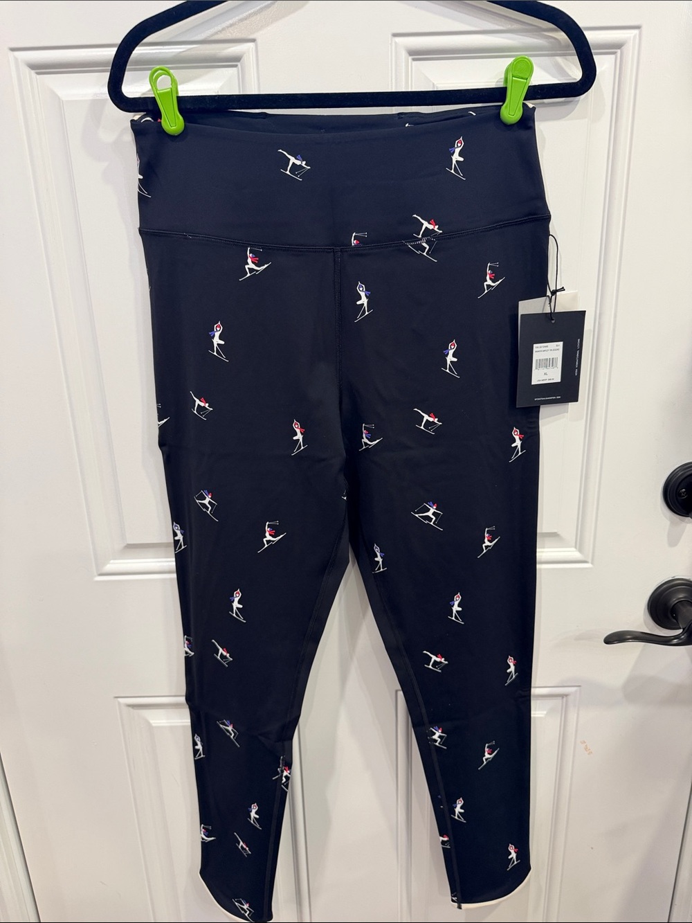 Spiritual Gangster Kids Black Ski Motif Leggings